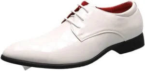 Refined Men's Wingtip Oxford Business Footwear - Waxed Leather Upper with Flex Groove Outsole for Conference Travel & Galas