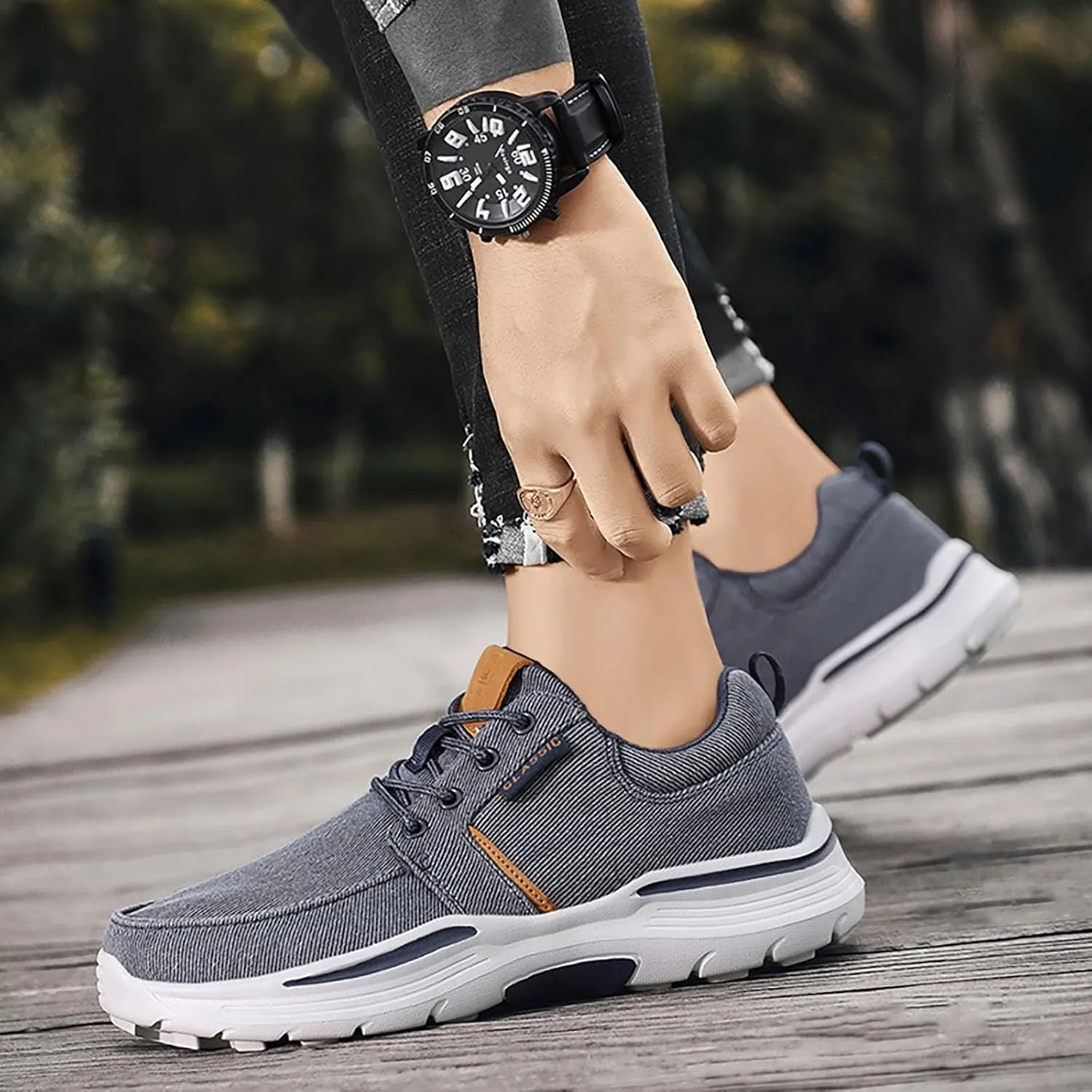 Running Shoes for Men Comfortable Men Shoes Casual Slip On Sneakers Men's Supportive Running Cushioned Athletic Basketball Shoe Loafers Dress Shoe