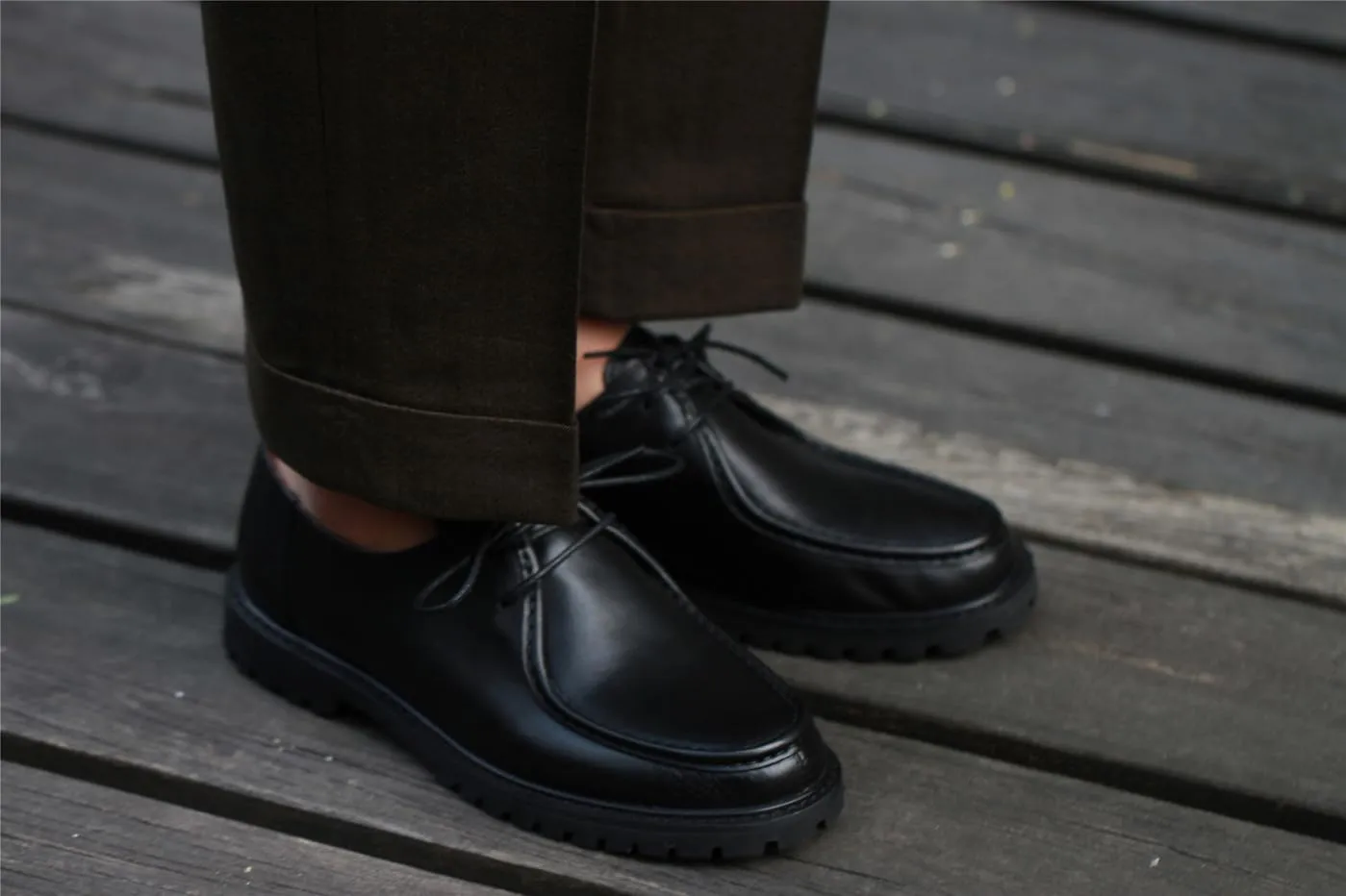 Santimon Men's Oxfords Black Formal Dress Leather Unique Derby Shoes Casual Lace Up Oxfords Shoes for Men
