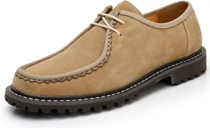 Santimon Men's Oxfords Black Formal Dress Leather Unique Derby Shoes Casual Lace Up Oxfords Shoes for Men