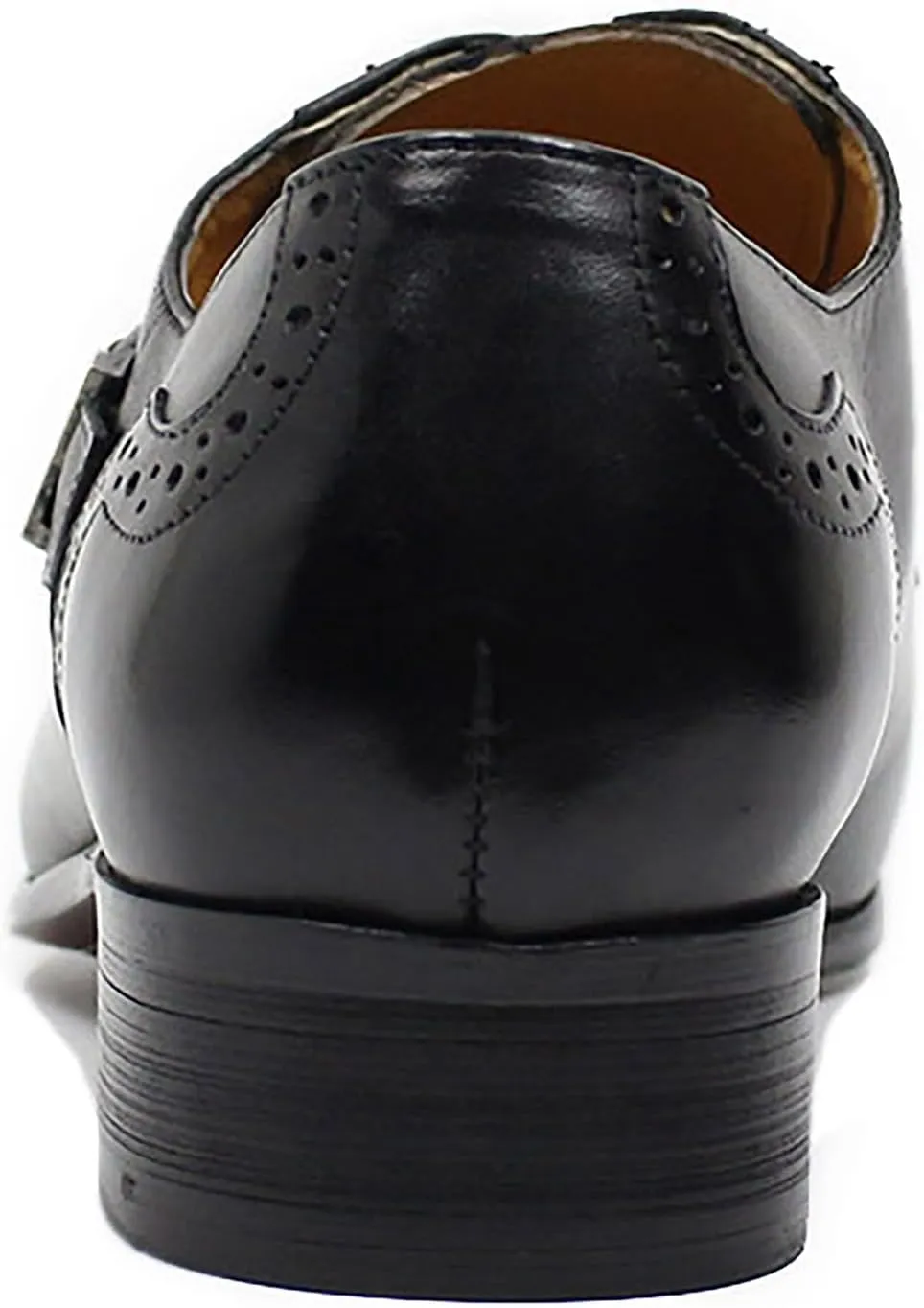 Santimon Men's Oxfords Dress Formal Wingtips Brogues Suit Shoes Mens Genuine Leather Tuxedo Wedding Buckle Derby Business Casual Comfortable Prom Shoes for Men