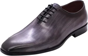 Santimon Men's Oxfords Formal Dress Leather Whole Cut Derby Tuxedo Wedding Fashion Business Casual Prom Ssuit Shoes Comfortable Walking Shoes for Men