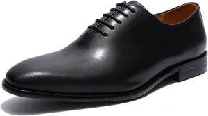 Santimon Men's Oxfords Formal Dress Leather Whole Cut Derby Tuxedo Wedding Fashion Business Casual Prom Ssuit Shoes Comfortable Walking Shoes for Men