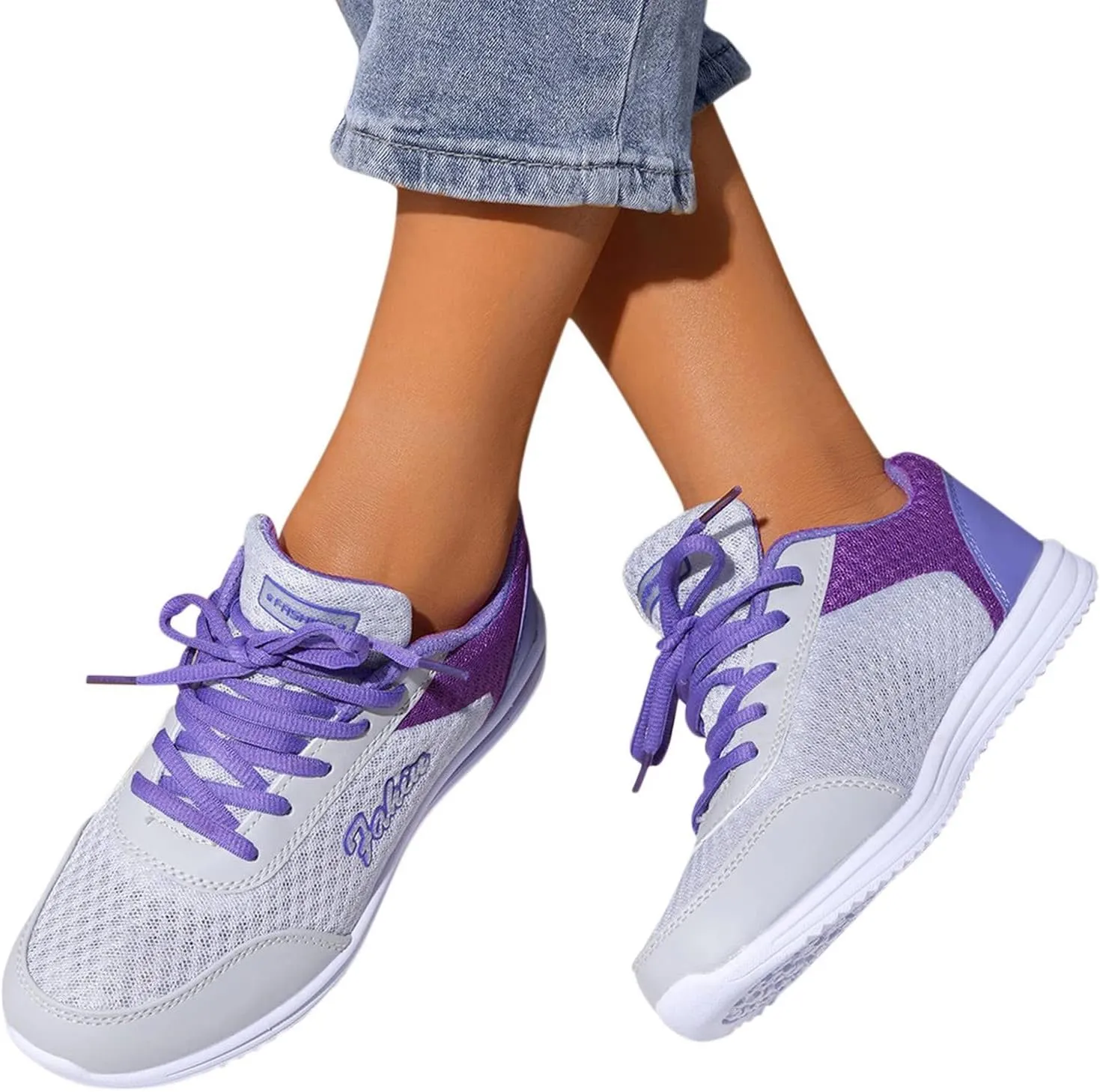 SBGMoSJ Chunky Sneakers for Women Trendy Zapato Antiderrapante para Mujer Casual Shoes for Women 2023 Trendy White Sneakers Slip Ons for Women Platform Zapatos para Embarazadas Comodos