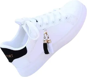 SBGMoSJ Lightweight Sneakers for Women Size 8 Wide Shoes for Wedding Guest Women Comfy Fall Black Workout Tennis Shoes for Women Womens High Top Sneakers White Women Lightweight Walking Shoes 7.5
