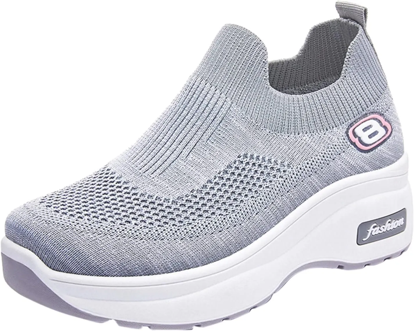 SBGMoSJ Sneakers for Women Size 8 Wide Width Womens Running Shoes Size 11.5 Wide Womens Slip On Tennis Shoes Size 7 Business Casual Sneakers Women Comfy Flats Shoes Women Dressy Cute