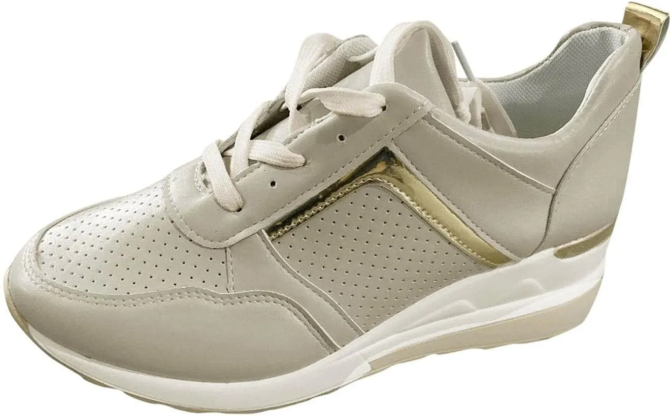 SBGMoSJ Walking Sneakers for Women 2023 with High Arch Slip On Sneakers for Women Size 10.5 Womens Athletic Shoes Size 11 Wide Platform Sneakers for Women Wide Zapatos Negros para Mujer Altos