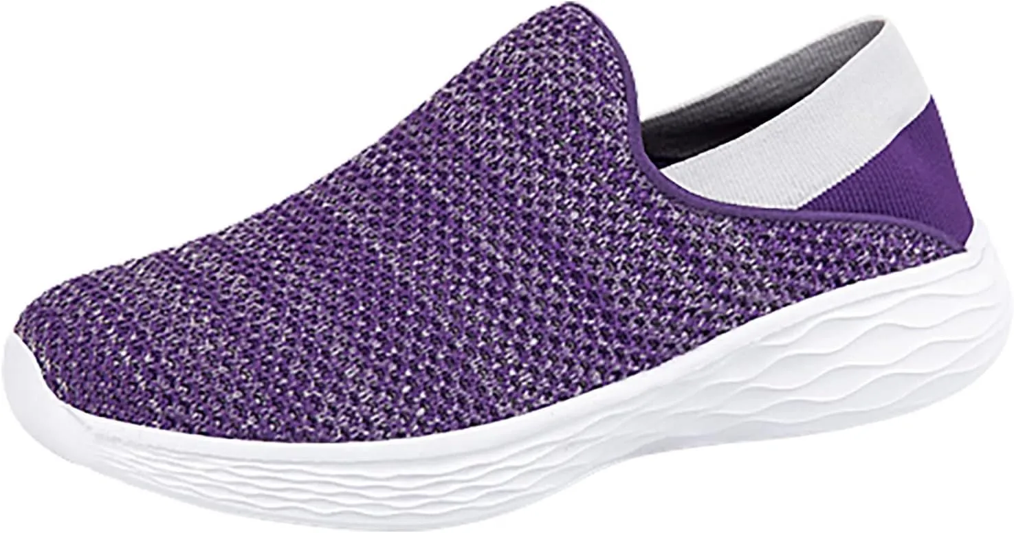 SBGMoSJ Womens 10.5 Wide Casual Sneakers Slip On Shoes for Women Indoor White Tennis Shoes Women Wide Width Platform Sneakers for Women Size 11 Wide Slip On Shoes for Women