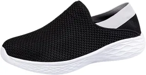 SBGMoSJ Womens Fashion Sneakers Black Wedge Women Slip On Sneakers Wide Width Nurse Shoes for Women Black Womens Sneakers 7.5 2023 Cycling Shoes Women Outdoor