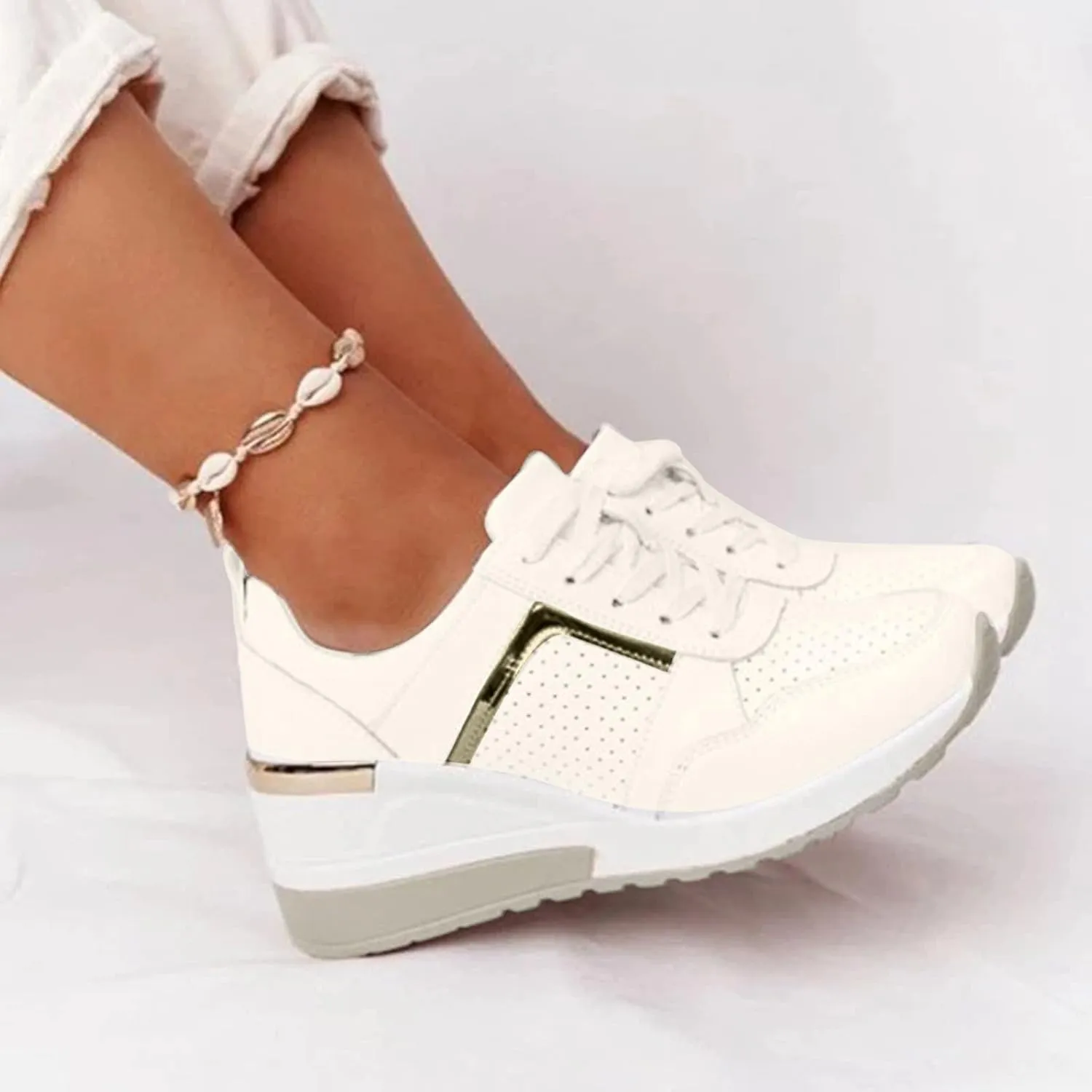 SBGMoSJ Womens Walking Shoes Slip On Sneakers Wide Width Slip On Walking Shoes Women 9.5 Black Shoes Women Wide Heel Womens Casual Sneakers Black and White Black Slip On Tennis Shoes Female