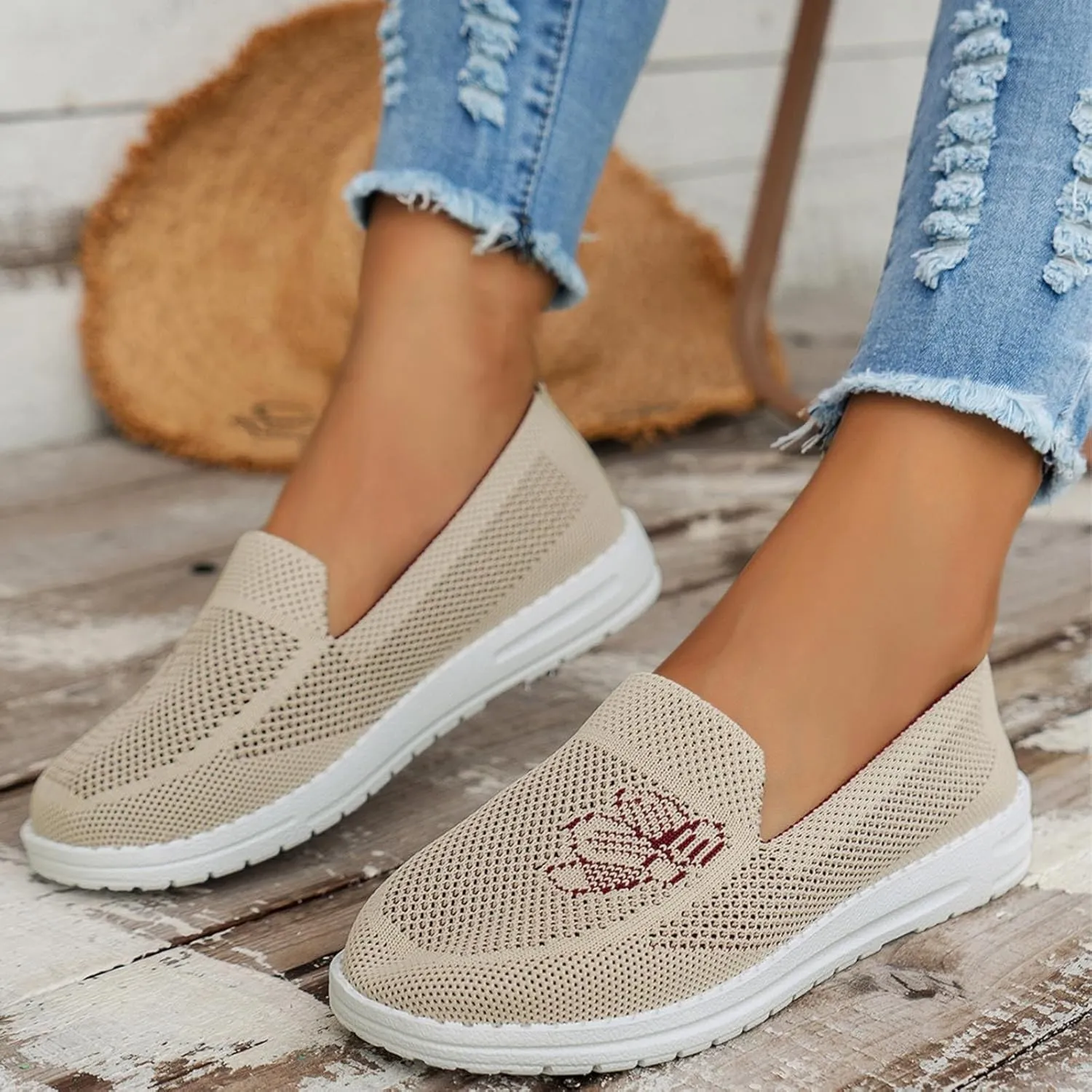 SBGMoSJ Womens White Fashion Sneakers Platform Extra Wide Slip On Sneakers for Women Casual Fall Shoes for Women 2023 Trendy 8.5 Wide Womens Running Sneakers Women's Slip On Shoes Size 7 Wide