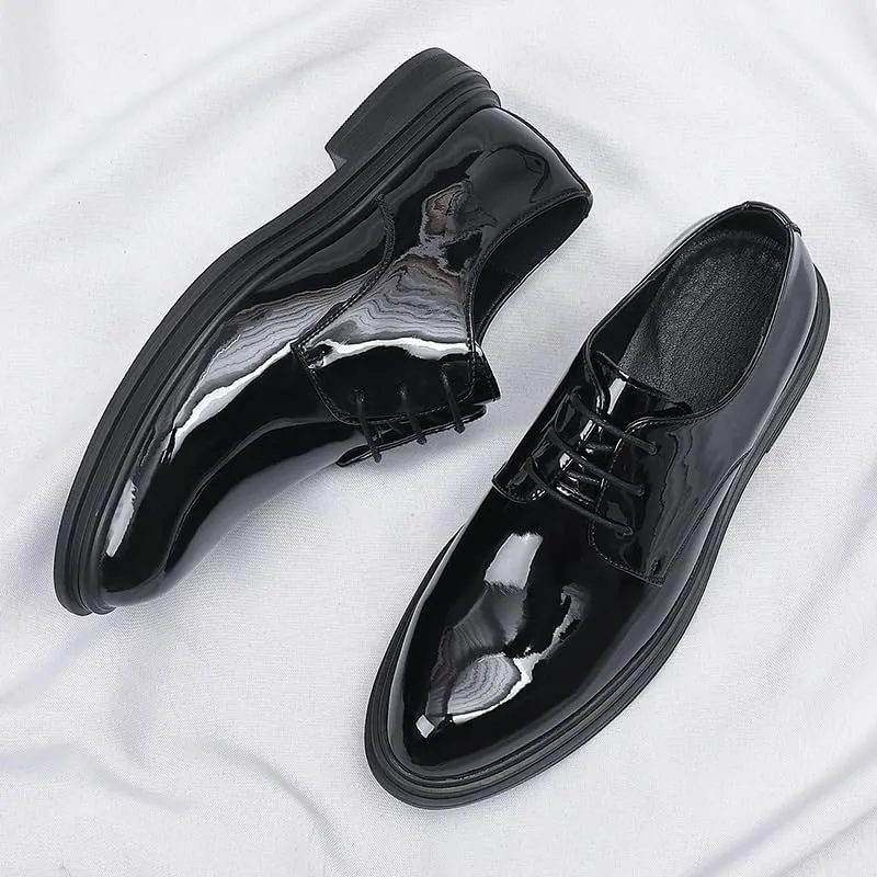 Slim Fit Men's Wingtip Oxford Dress Shoes Business Formal Wear Soft Leather Upper with Arch Support (Black, 10 US)