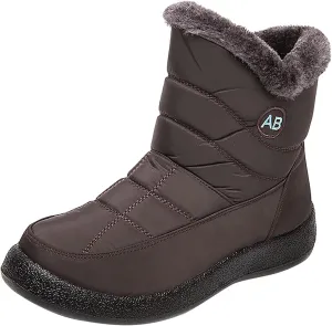 Snow Boots for Women Waterproof Slip On Warm Boots for Ladies Snow Boots Womens Winter Ankle Boots Ladies Womens Snow Boot Ankle Boots for Women Knee High Snow Booties Men