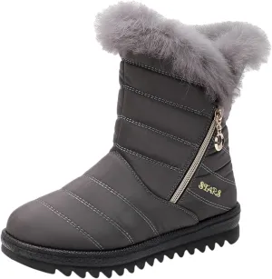 Snow Boots for Women Wide WidthEasy On Winter Boots for Ladies Womens Snow Boots Winter Shoes Warm Fur Lined Womens Short Snow Boot Steel Toe Boots for Men Snow Booties Men