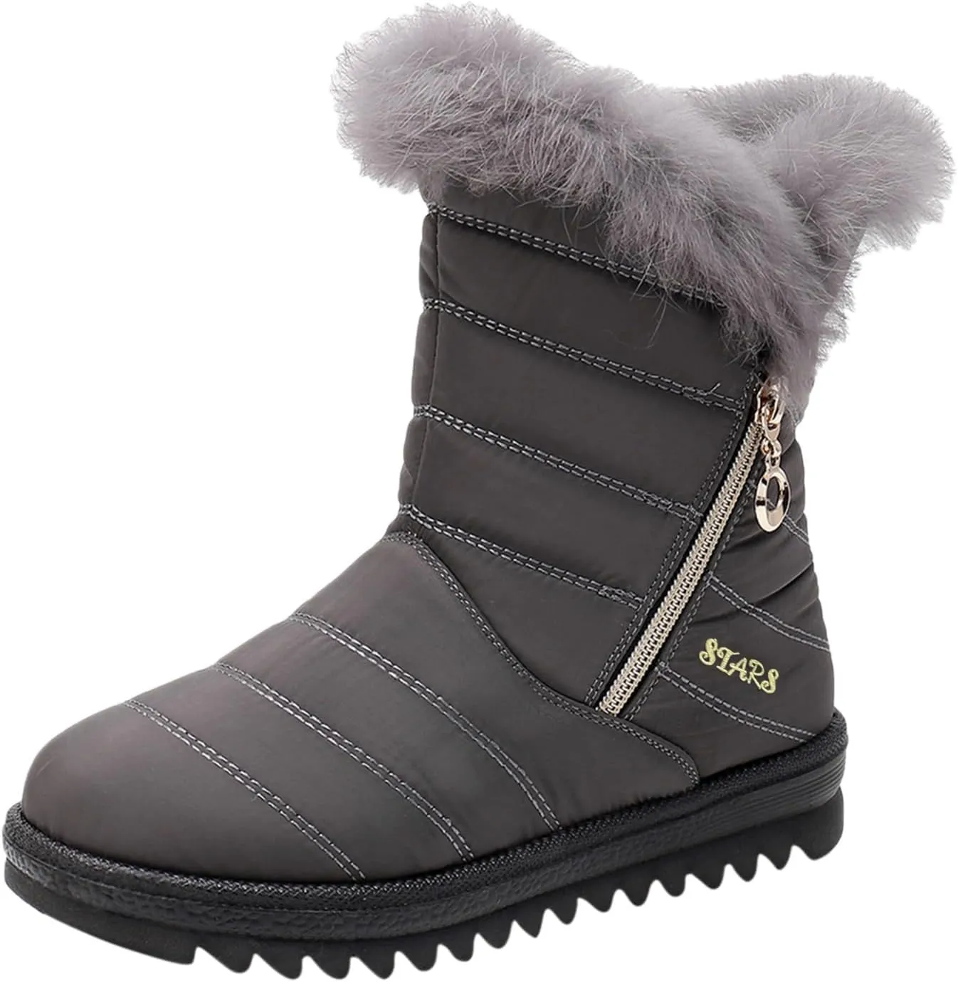 Snow Boots for Women Wide WidthEasy On Winter Boots for Ladies Womens Snow Boots Winter Shoes Warm Fur Lined Womens Short Snow Boot Steel Toe Boots for Men Snow Booties Men