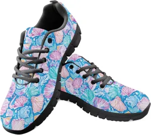 Sports Trainer Running Shoes Womens Causal Travel Sneaker Walking Low Heel Lace up Breathable Flexible Shoe
