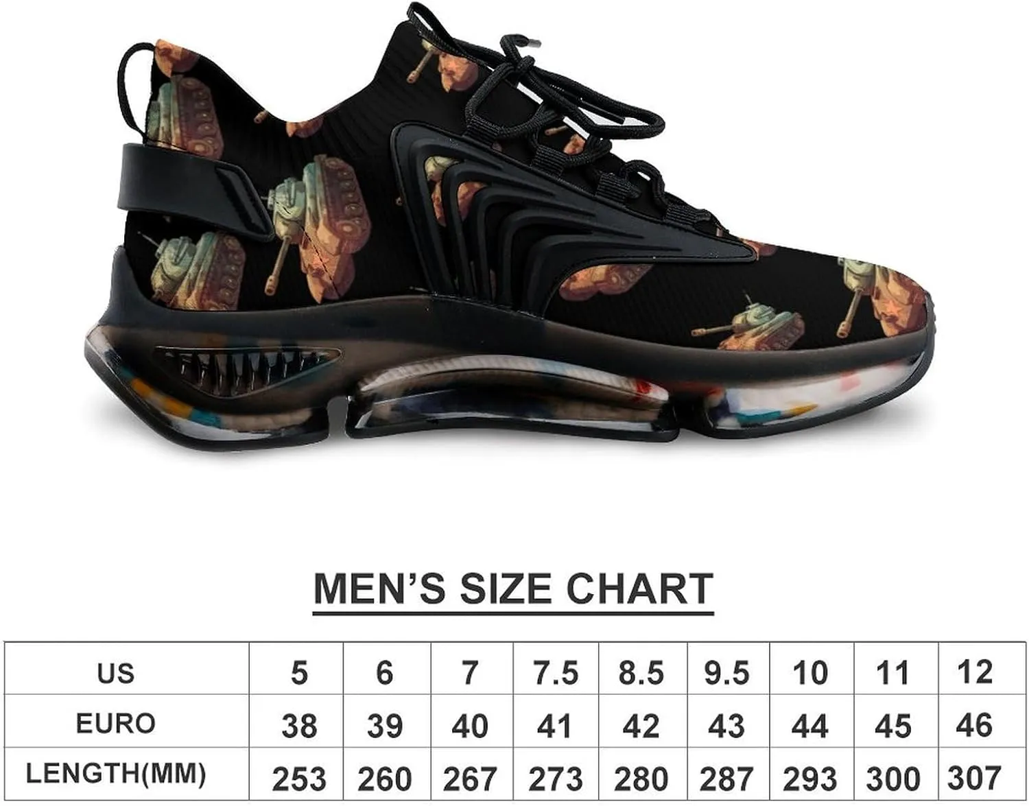 Tank Men's Running Shoes Lightweight Walking Shoe Breathable Sneaker