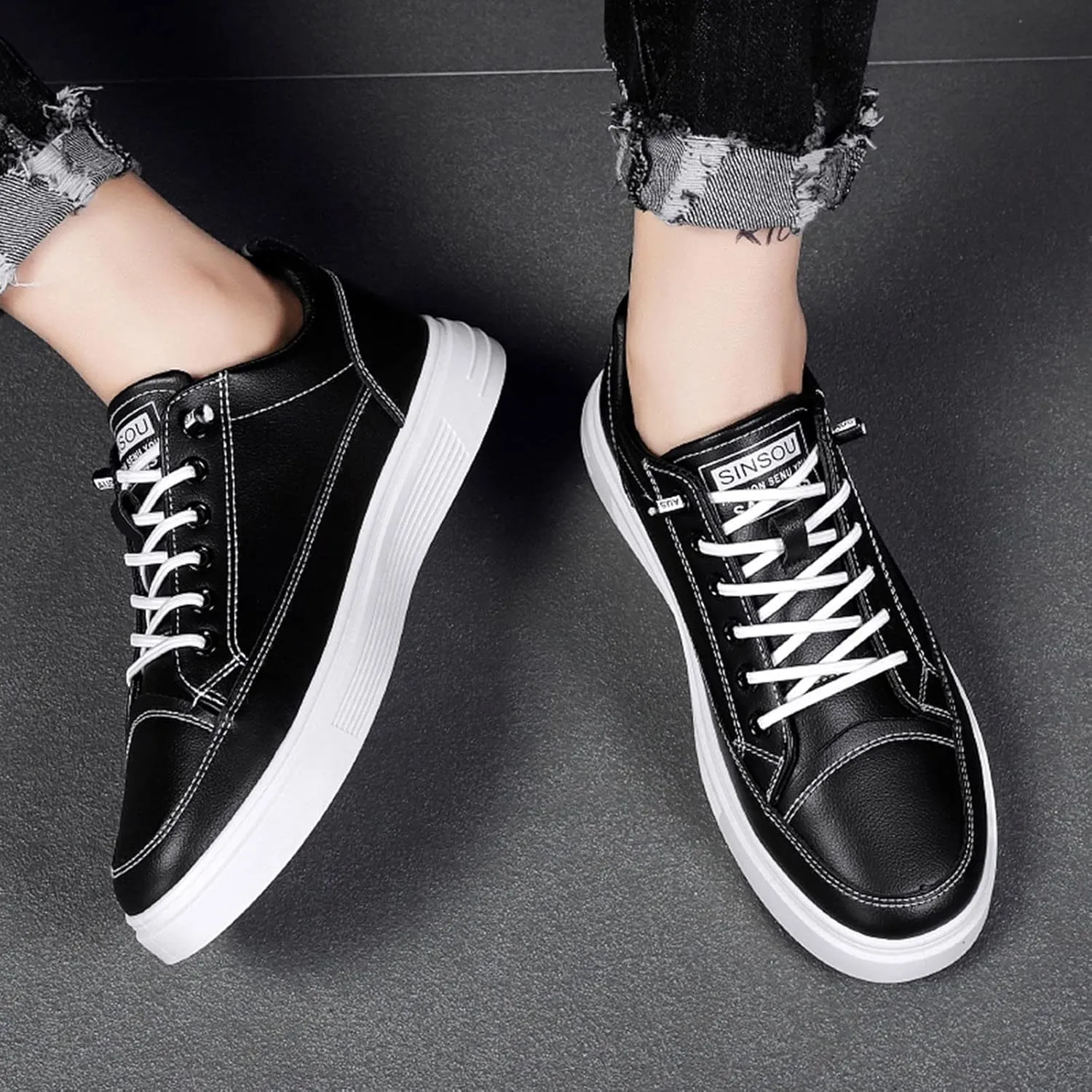 Tennis Shoes for Men Mens Training Sneakers Lightweight Sport Gym Jogging Walking Sneakers Mens Slip on Shoes