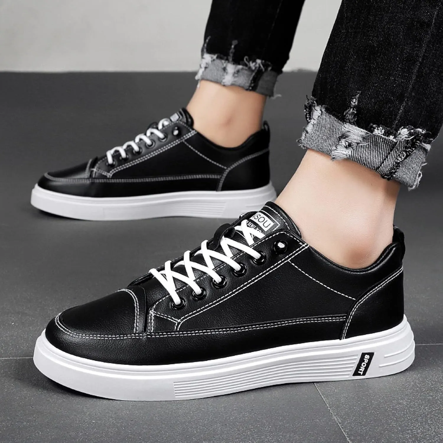 Tennis Shoes for Men Mens Training Sneakers Lightweight Sport Gym Jogging Walking Sneakers Mens Slip on Shoes