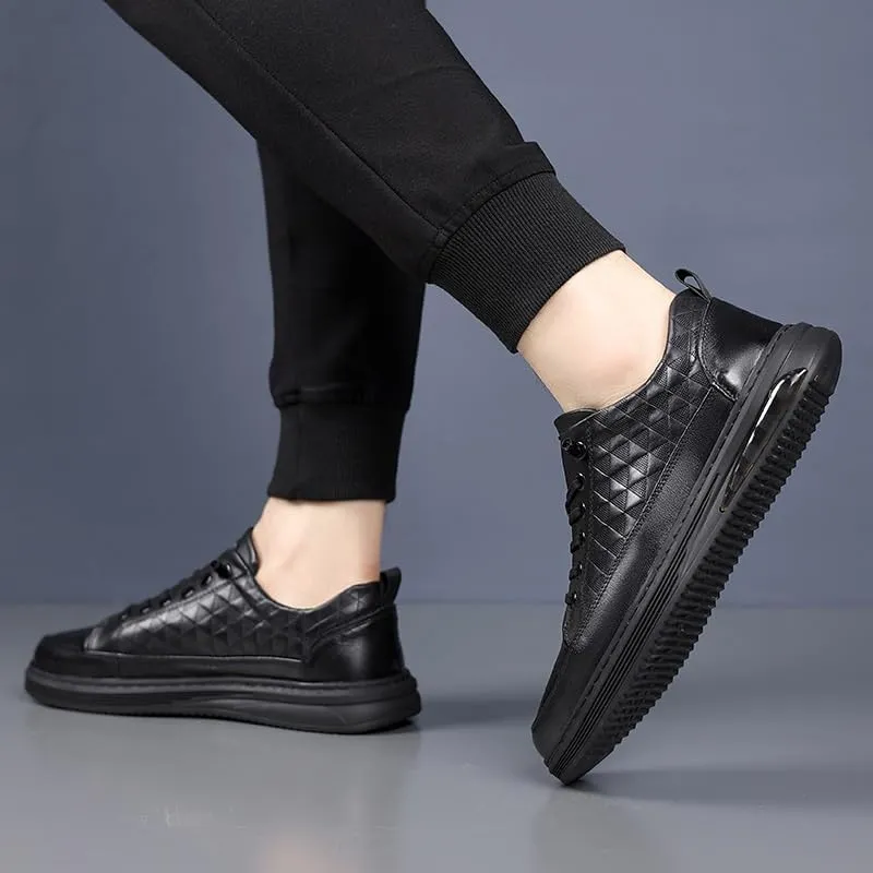 Timeless Men's Oxford Dress Shoes in Genuine Leather with Cap Toe Design and Sleek Finish
