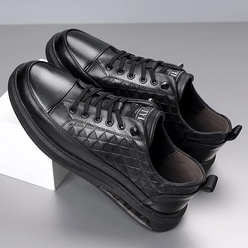 Timeless Men's Oxford Dress Shoes in Genuine Leather with Cap Toe Design and Sleek Finish