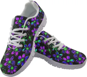 Trainer Sports Running Shoes for Women Causal Travel Sneakers Outdoor Walking Low Heel Lace up Shoe Breathable Flexible for Lady Teen Girls