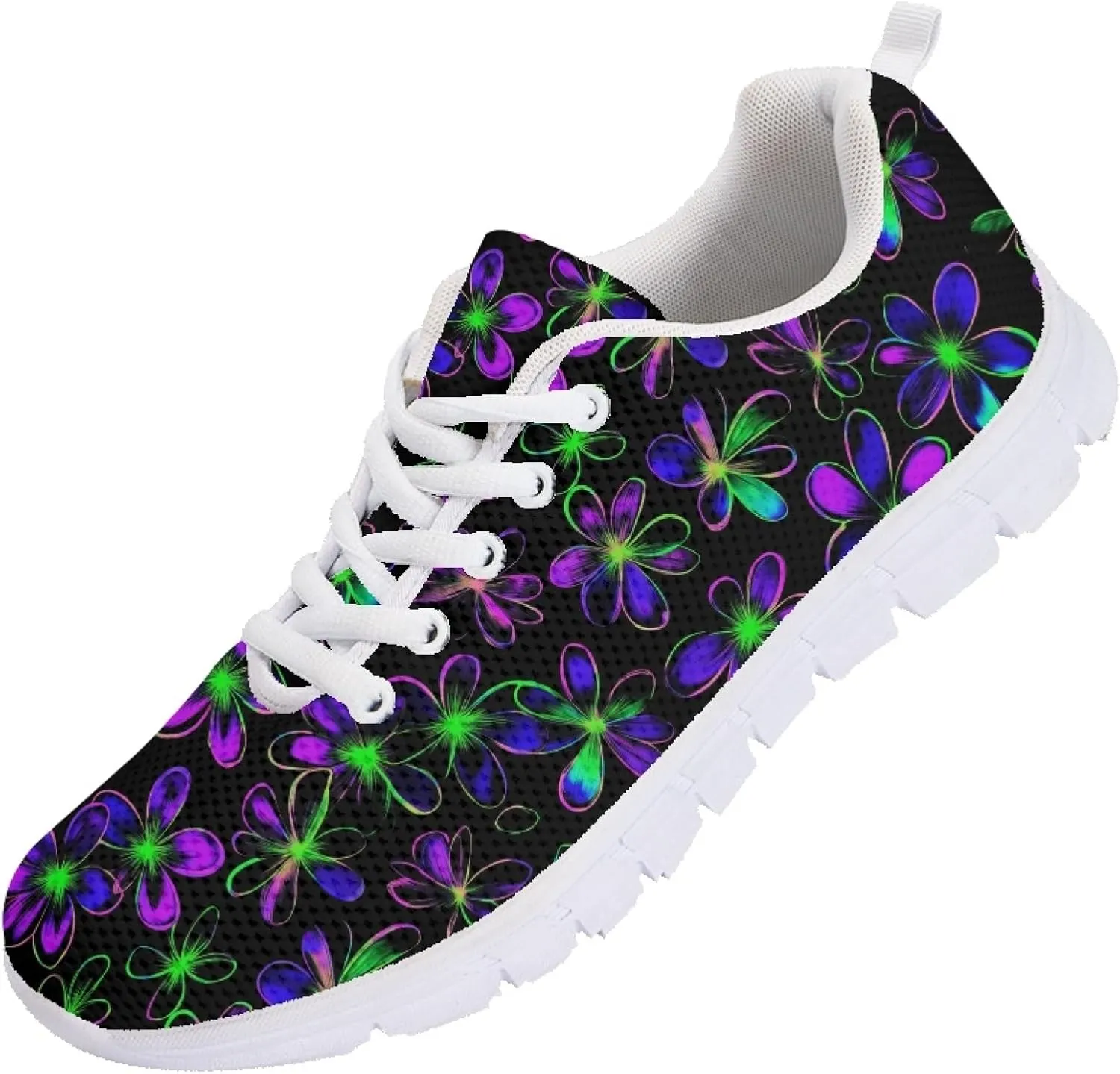 Trainer Sports Running Shoes for Women Causal Travel Sneakers Outdoor Walking Low Heel Lace up Shoe Breathable Flexible for Lady Teen Girls