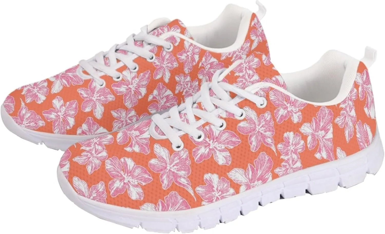 Trainer Sports Running Shoes for Women Causal Travel Sneakers Outdoor Walking Low Heel Lace up Shoe Breathable Flexible for Lady Teen Girls