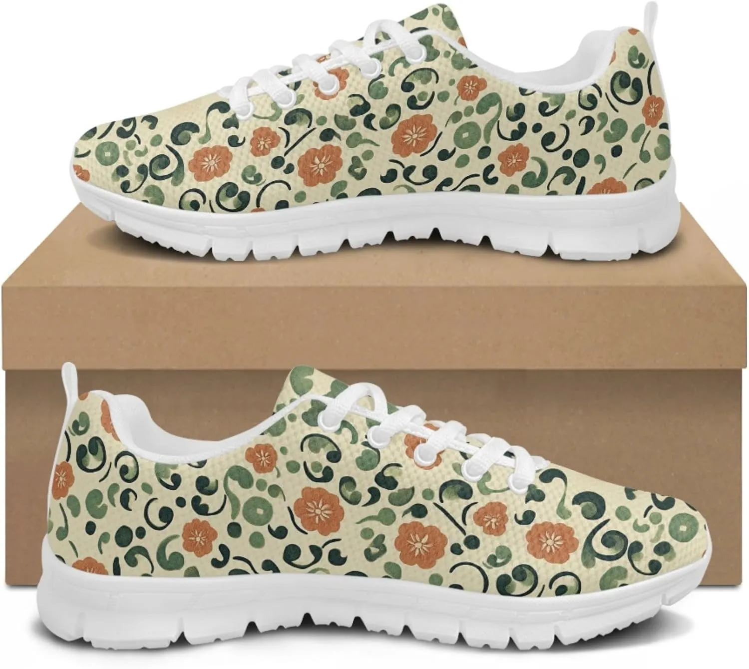 Trainer Sports Running Shoes for Women Causal Travel Sneakers Outdoor Walking Low Heel Lace up Shoe Breathable Flexible for Lady Teen Girls