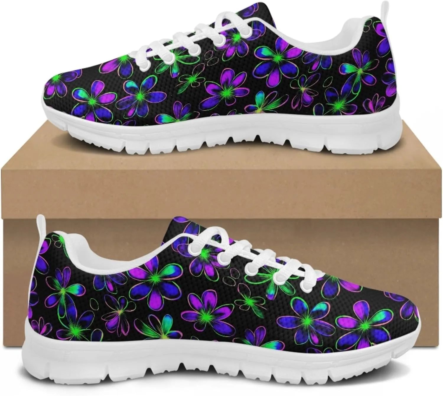 Trainer Sports Running Shoes for Women Causal Travel Sneakers Outdoor Walking Low Heel Lace up Shoe Breathable Flexible for Lady Teen Girls