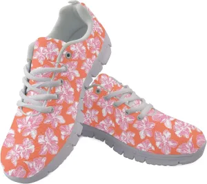 Trainer Sports Running Shoes for Women Causal Travel Sneakers Outdoor Walking Low Heel Lace up Shoe Breathable Flexible for Lady Teen Girls
