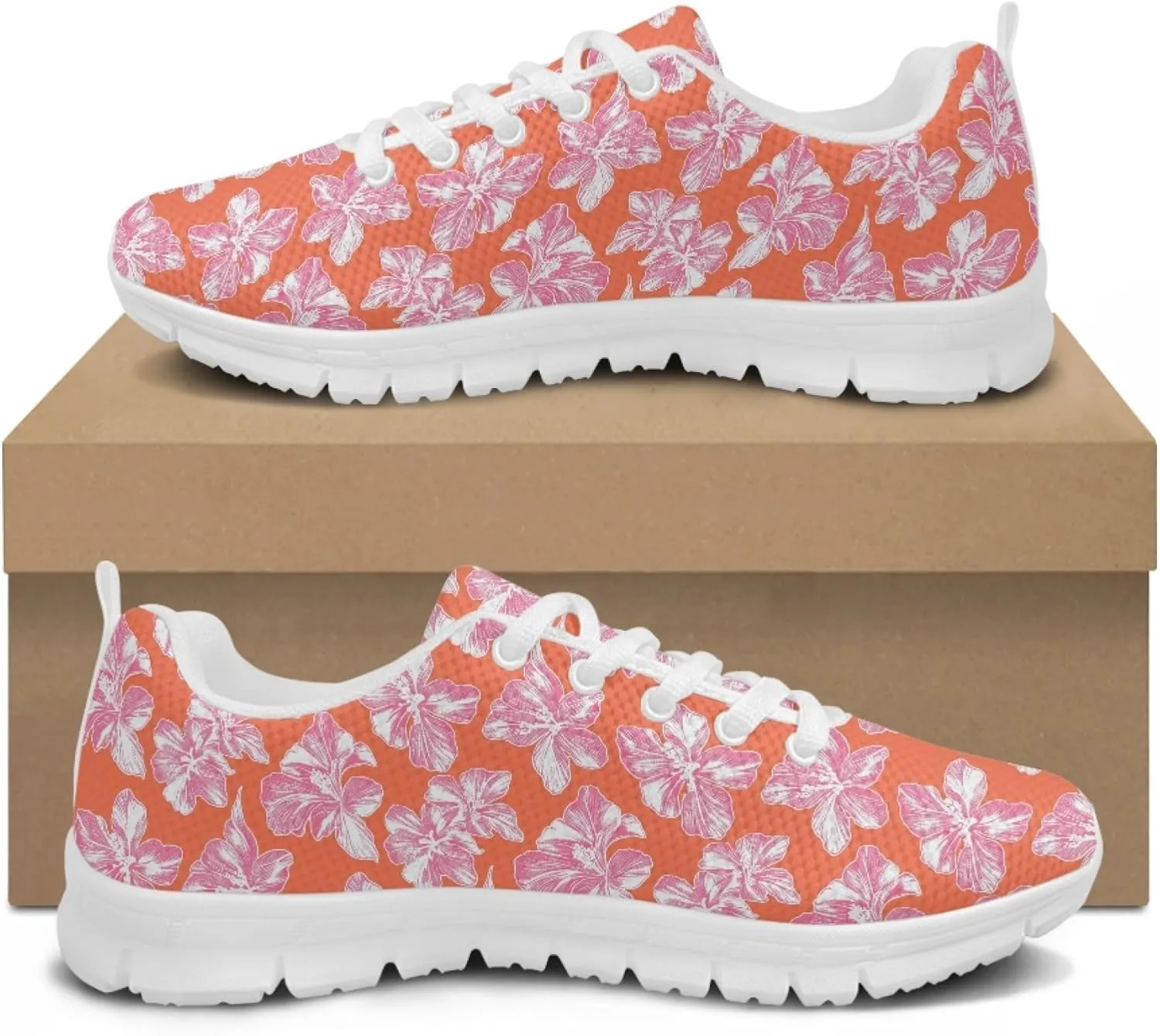 Trainer Sports Running Shoes for Women Causal Travel Sneakers Outdoor Walking Low Heel Lace up Shoe Breathable Flexible for Lady Teen Girls