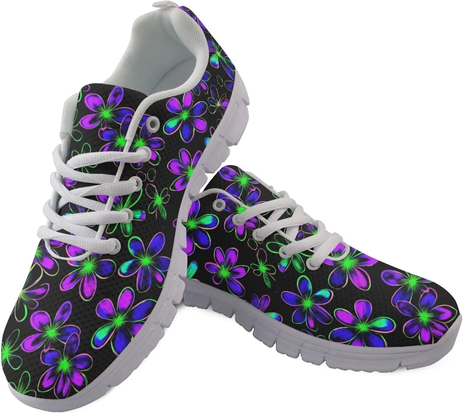 Trainer Sports Running Shoes for Women Causal Travel Sneakers Outdoor Walking Low Heel Lace up Shoe Breathable Flexible for Lady Teen Girls