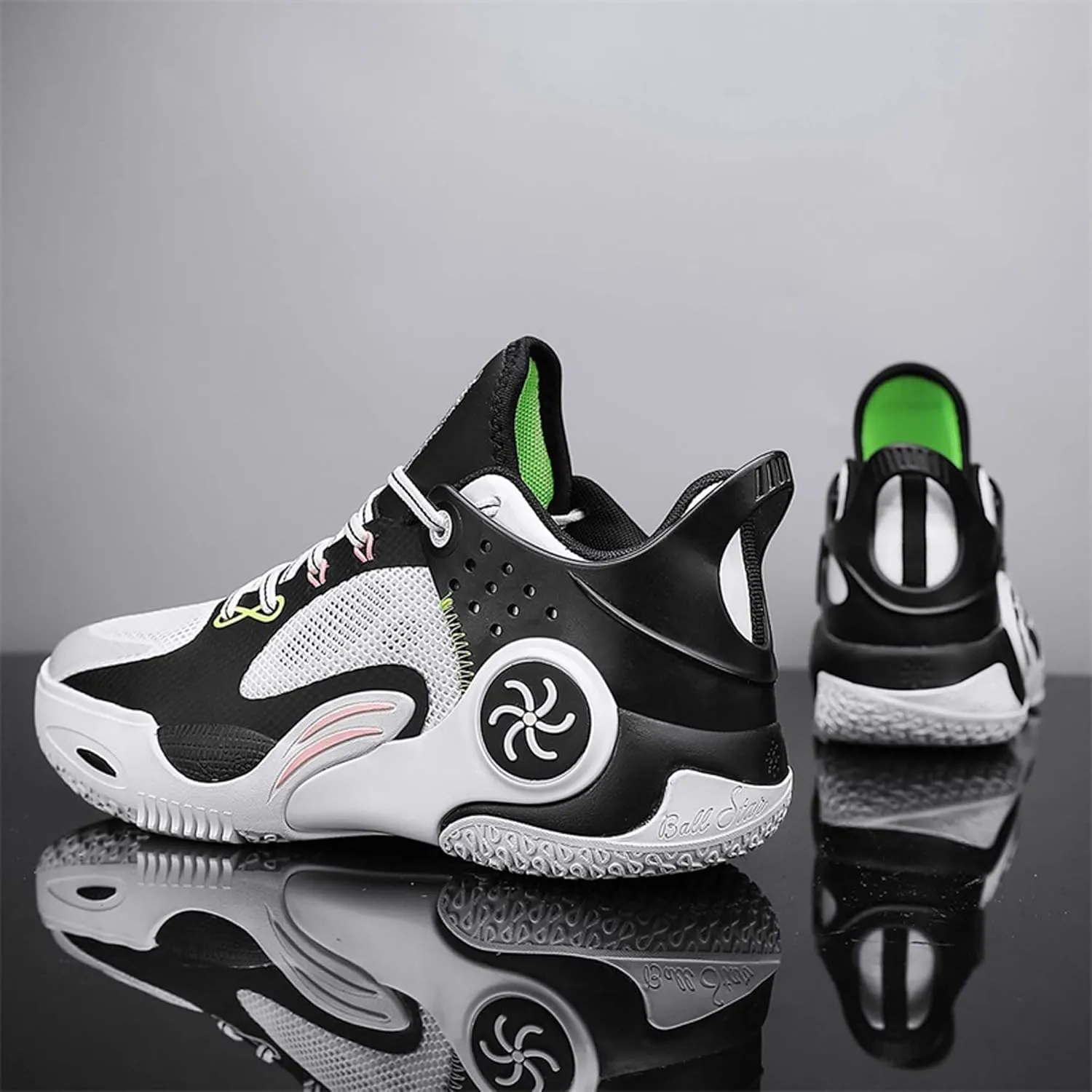 Unisex Anti-Slip Basketball Shoes Fashion Sneakers Breathable Mesh Training Running Shoes Casual Sports Walking Outdoor Shoes