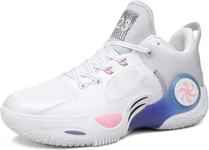 Unisex Anti-Slip Basketball Shoes Fashion Sneakers Breathable Mesh Training Running Shoes Casual Sports Walking Outdoor Shoes