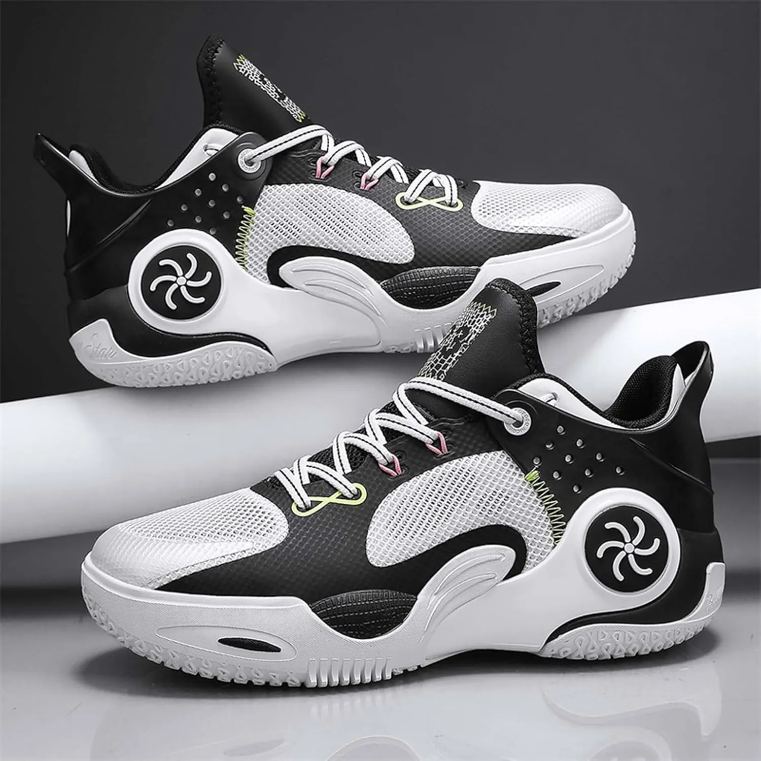 Unisex Anti-Slip Basketball Shoes Fashion Sneakers Breathable Mesh Training Running Shoes Casual Sports Walking Outdoor Shoes