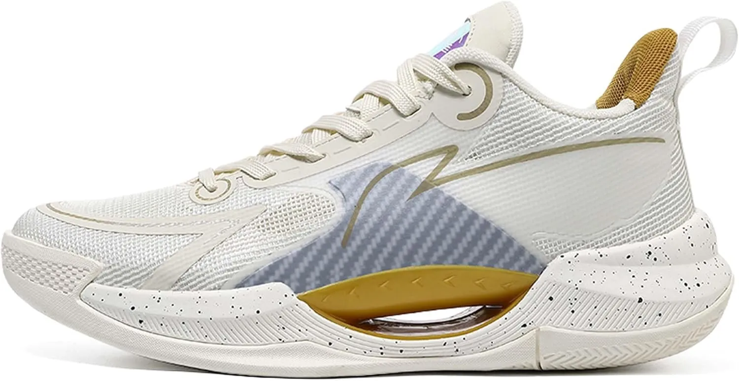 Unisex Fashion Basketball Shoes Breathable Tennis Running Sneakers Outdoor Fitness Sports Non-Slip Cushioning Training Shoes Street Personalized Trend Basketball Sneakers