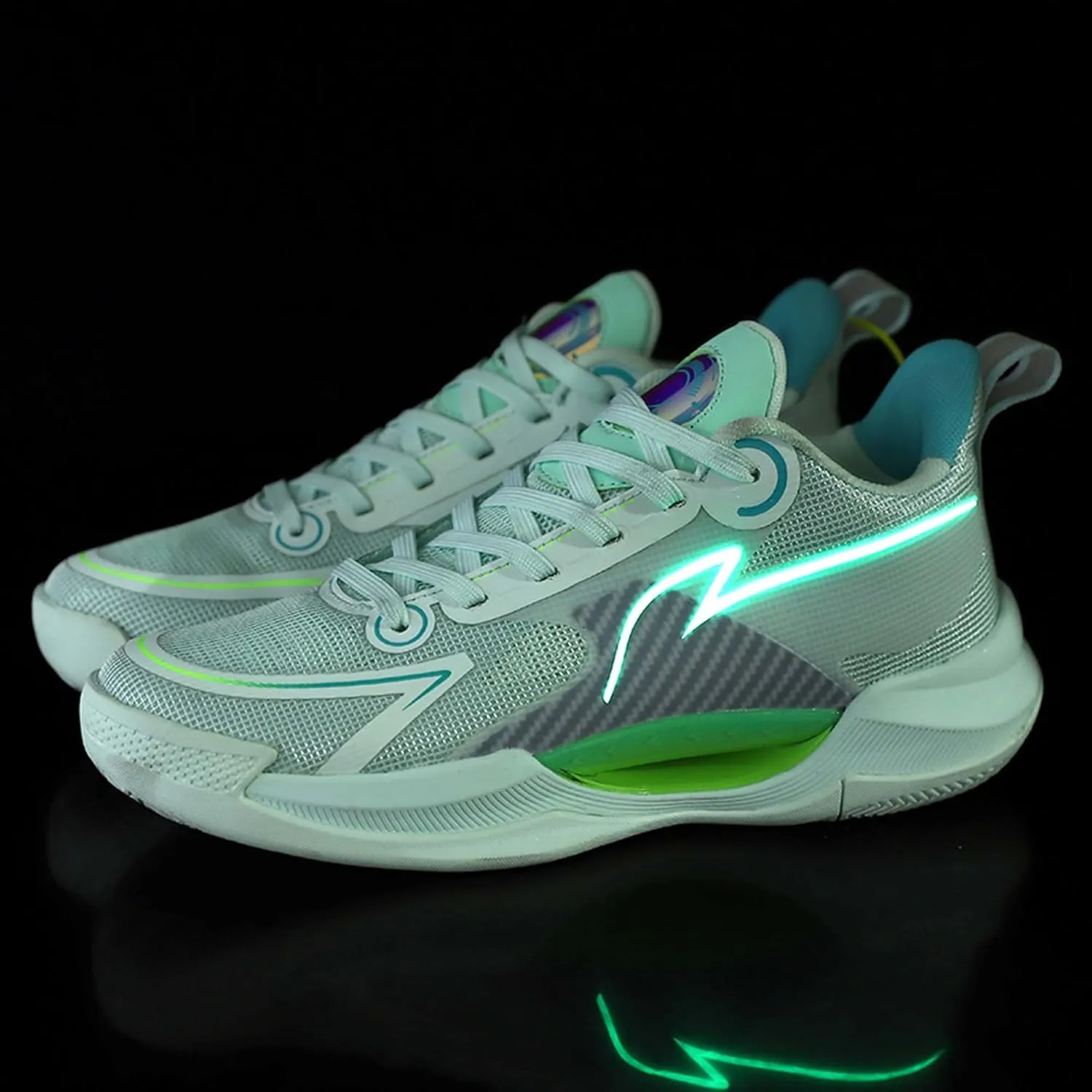 Unisex Fashion Basketball Shoes Breathable Tennis Running Sneakers Outdoor Fitness Sports Non-Slip Cushioning Training Shoes Street Personalized Trend Basketball Sneakers