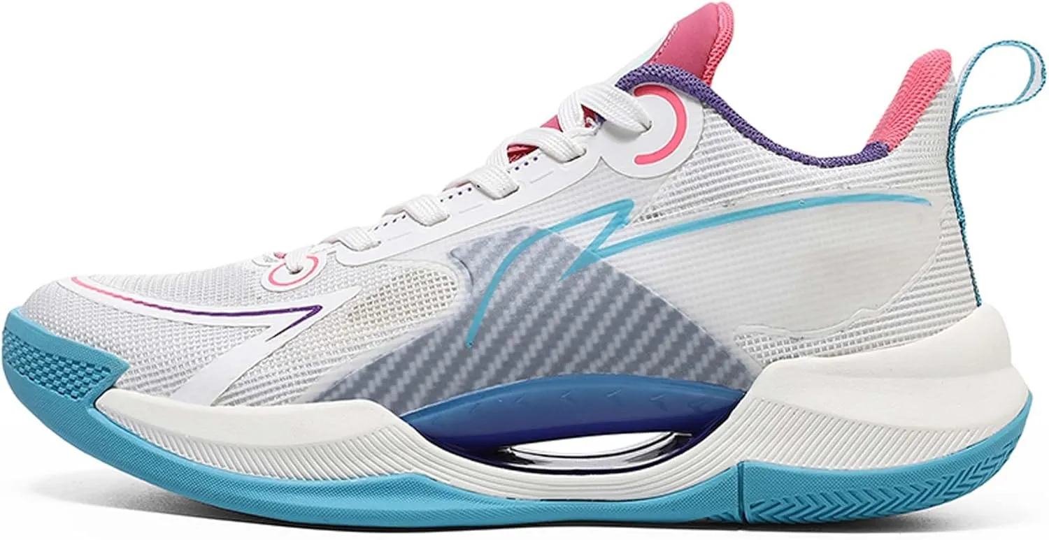 Unisex Fashion Basketball Shoes Breathable Tennis Running Sneakers Outdoor Fitness Sports Non-Slip Cushioning Training Shoes Street Personalized Trend Basketball Sneakers