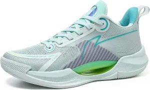 Unisex Fashion Basketball Shoes Breathable Tennis Running Sneakers Outdoor Fitness Sports Non-Slip Cushioning Training Shoes Street Personalized Trend Basketball Sneakers