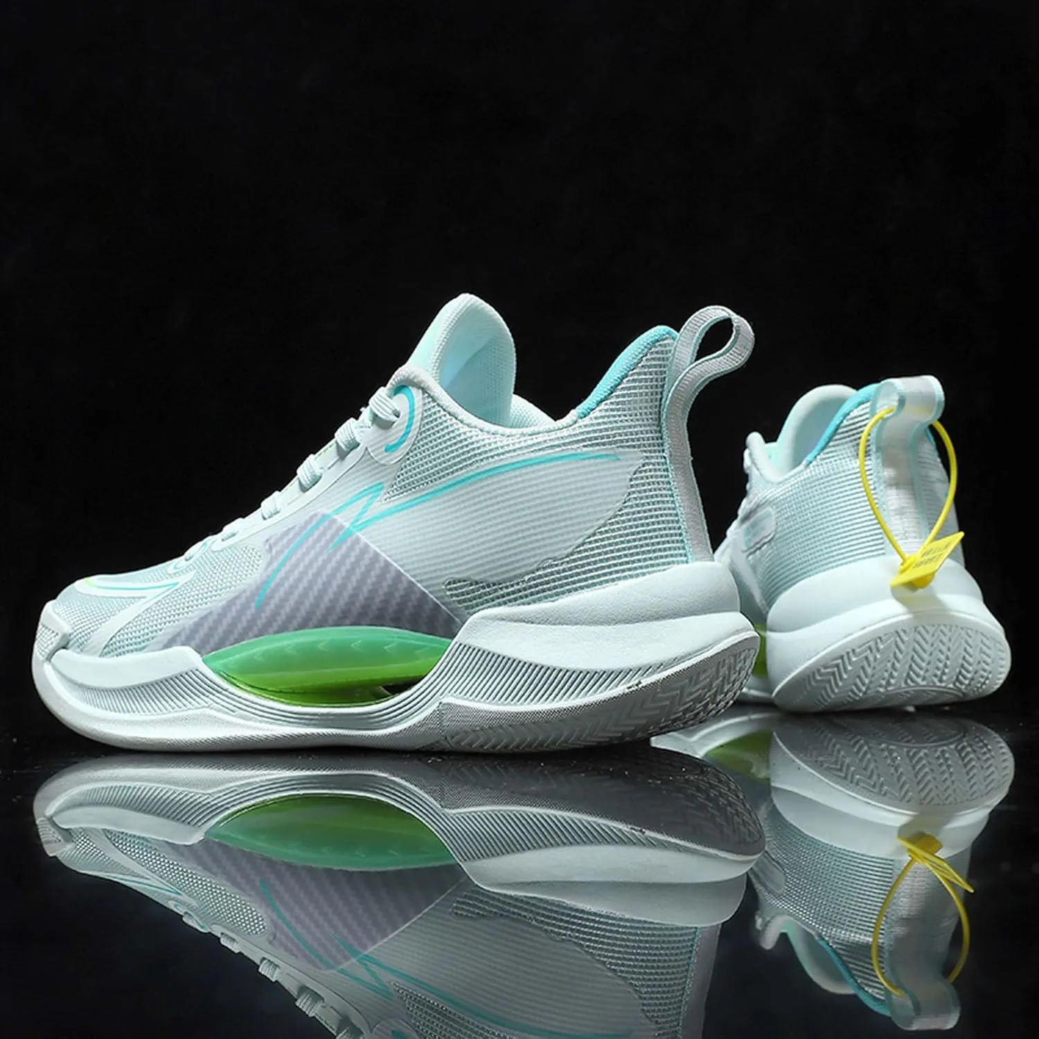 Unisex Fashion Basketball Shoes Breathable Tennis Running Sneakers Outdoor Fitness Sports Non-Slip Cushioning Training Shoes Street Personalized Trend Basketball Sneakers