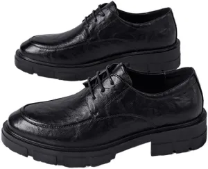 Vintage-Inspired Men's Brogue Oxford Shoes Antique Burnished Finish Formal Dress Footwear for Special Occasions