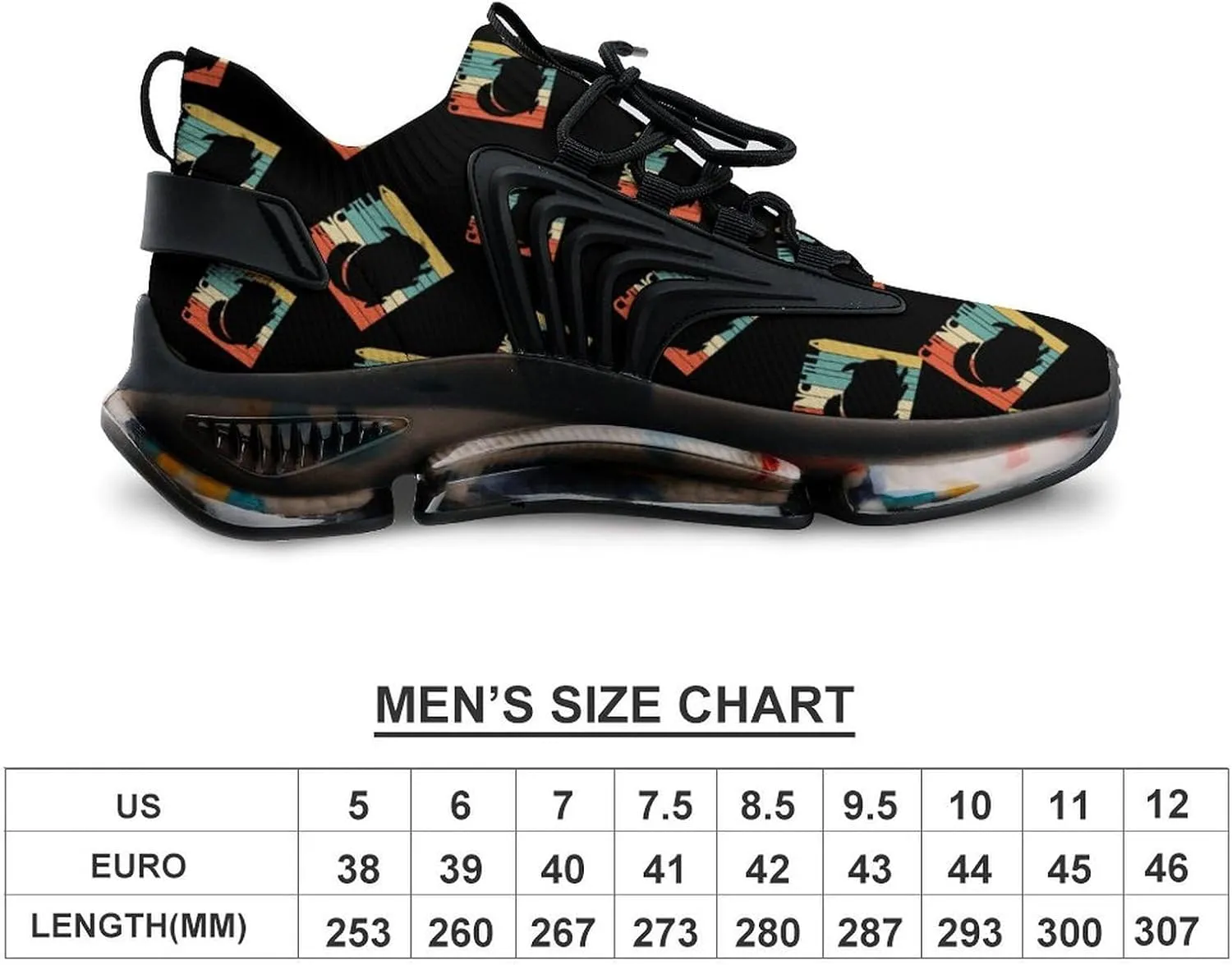 Vintage Style Chinchilla Men's Running Shoes Lightweight Walking Shoe Breathable Sneaker