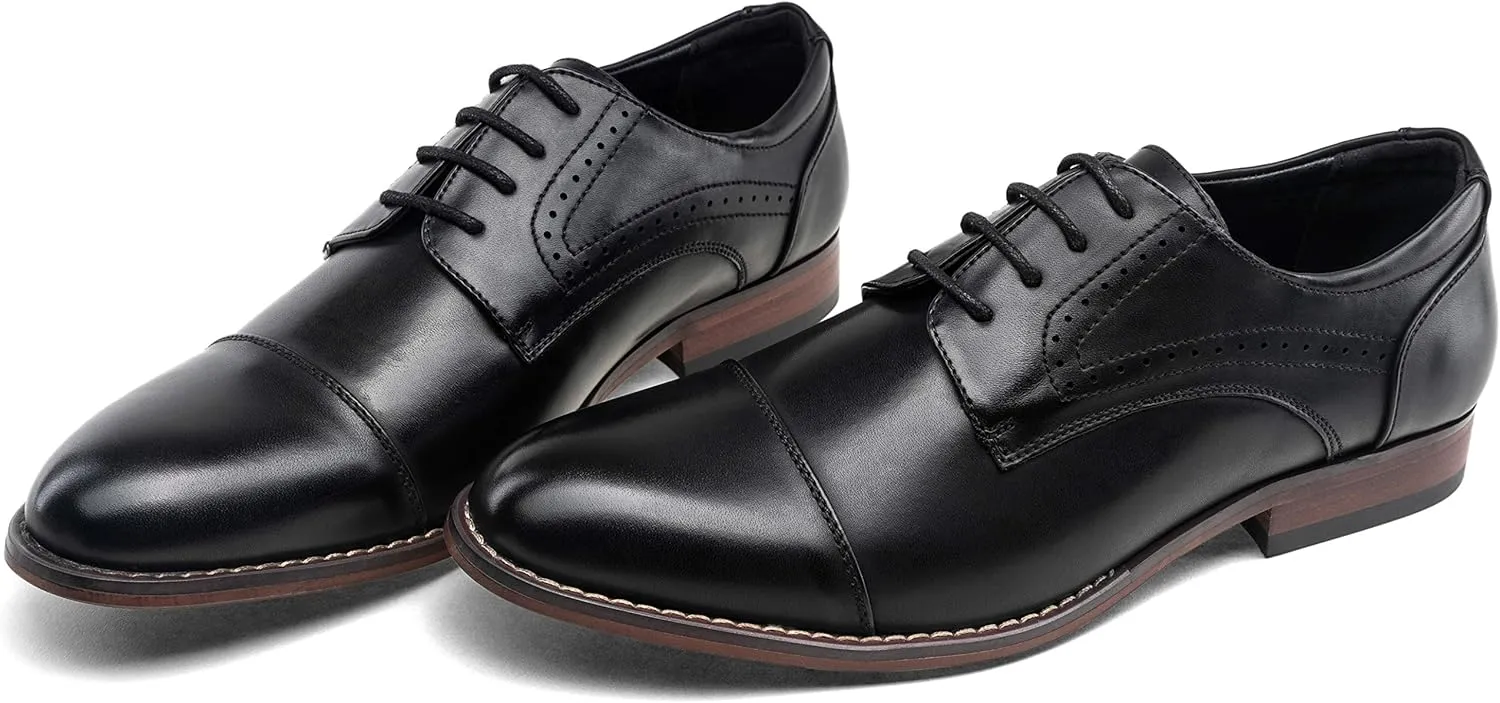 Vostey Men's Dress Shoes Classic Wingtip Brogue Men Oxfords