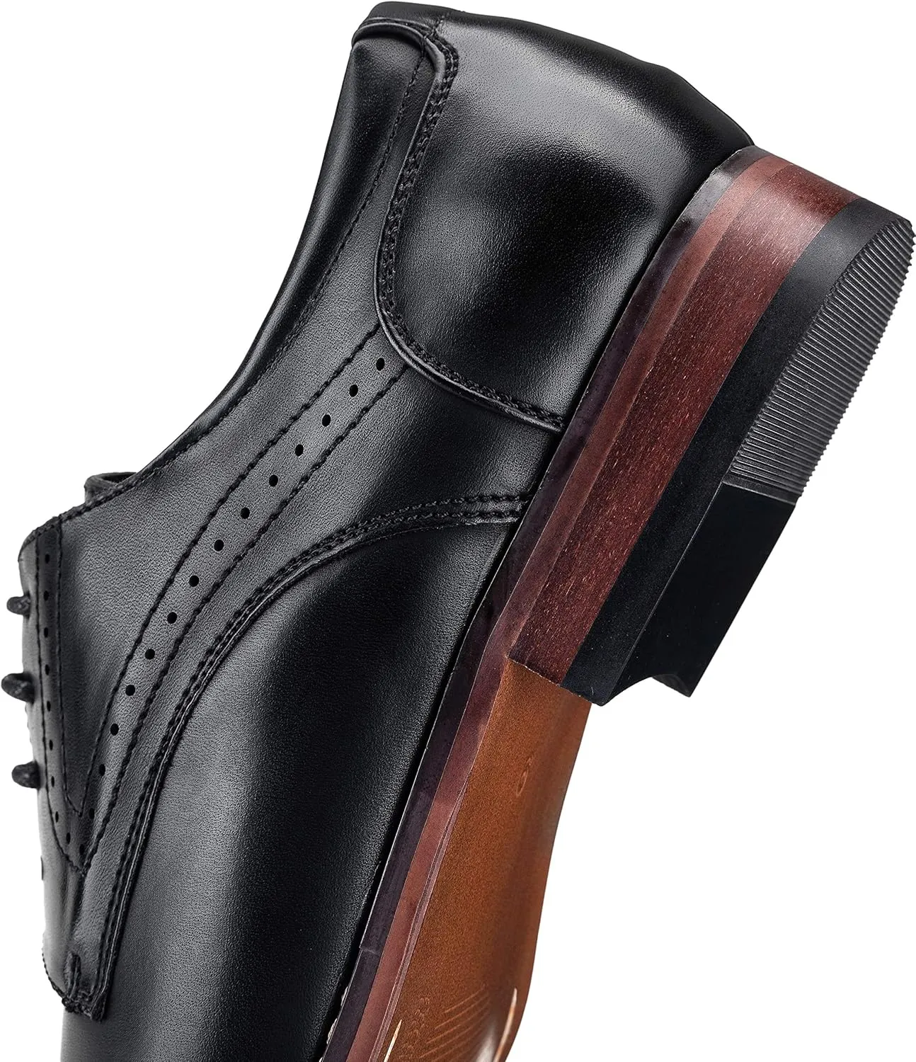 Vostey Men's Dress Shoes Classic Wingtip Brogue Men Oxfords