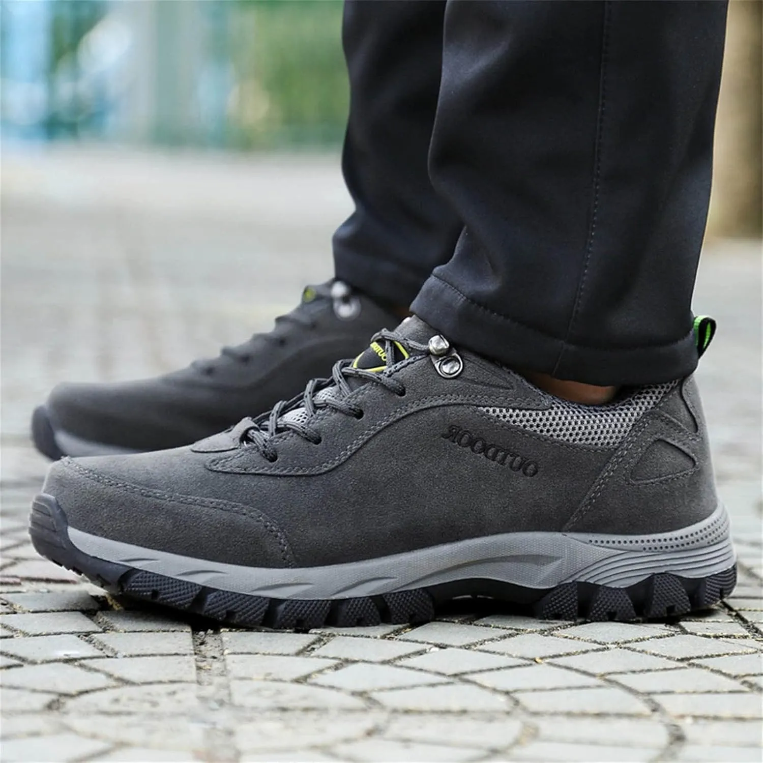 Waterproof Shoes for Men Breathable Trekking Trails Shoes Non-Slip Hiking Shoes Lightweight Casual Walking Shoes