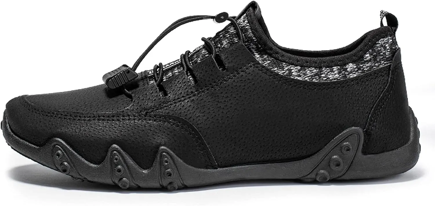 Wedge Fashion Sneakers for Women 2023 Black Slip On Tennis Shoes with Black Soles Nurse Shoes Wide Width for Women Womens Sneakers Black Sole Walking Shoes for Women with Arch Support and Comfort