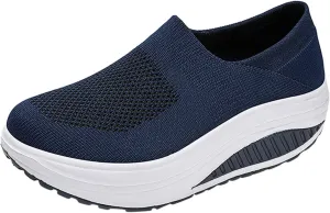 Wedges Sneakers for Women Cute Comfy Work Shoes for Women Slip On Sneakers Women Size 11 Women's Sneakers Wide Width Zapatos De Trabajo para Mujeres Confortables
