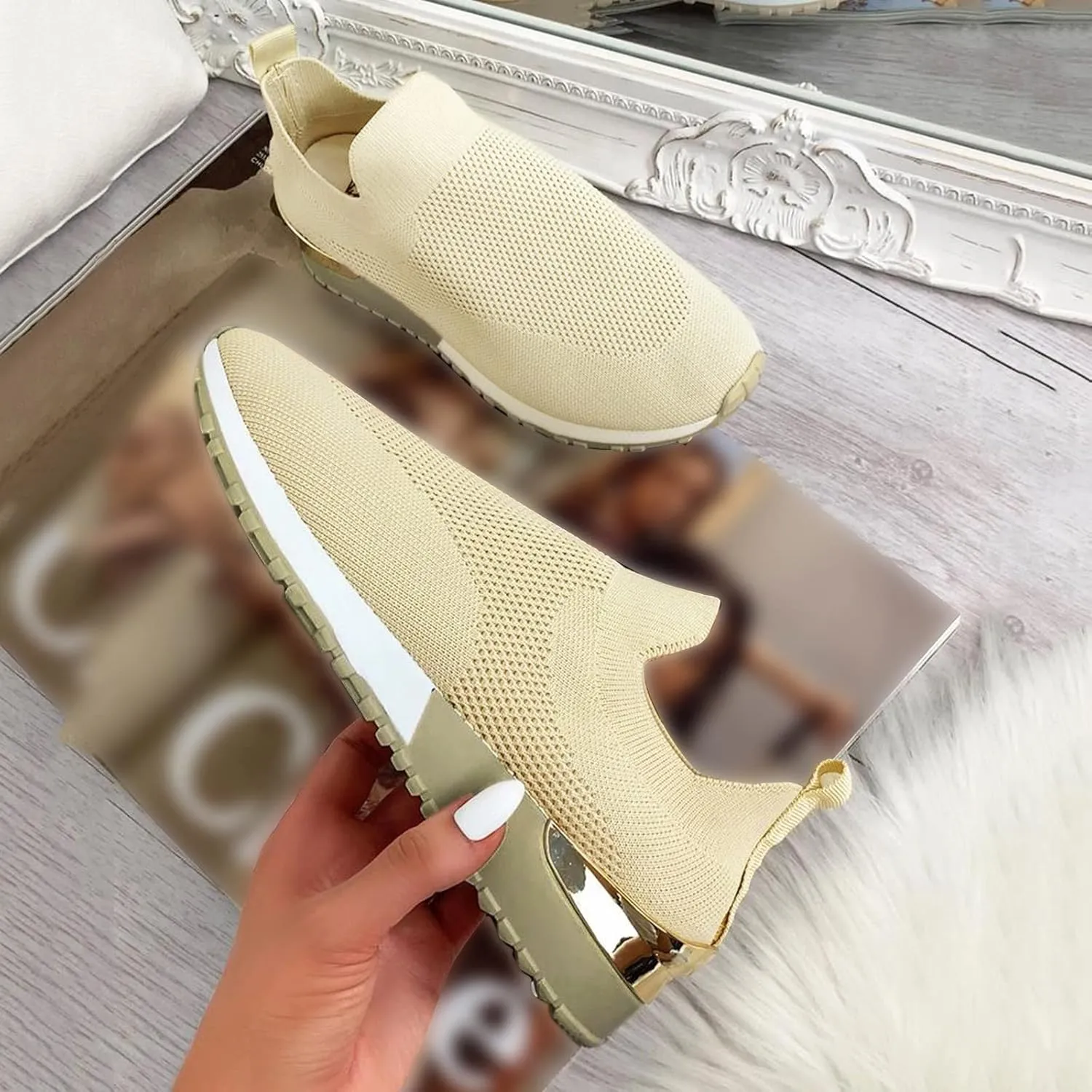 White Sneakers for Women Platform Wide Zapatos Confortables para Mujer De Vestir Wide White Sneakers for Women Chunky Sneakers for Women Platform Athletic Shoes with Wide Toe Box for Women