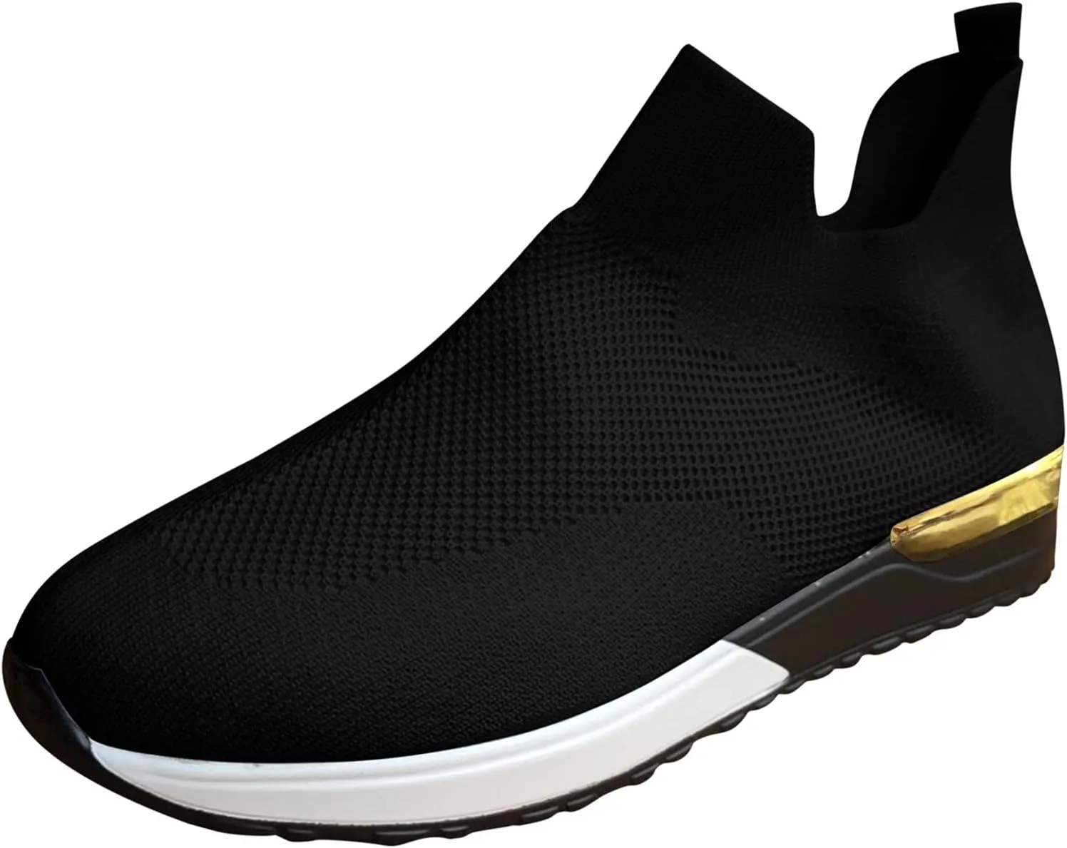 Wide Toe Box Casual Sneakers Women Walking Shoes Women Arch Support Slip On Gym Shoes for Women Wide Width Slip On Shoes Women Wide Toe Box Zapatos Negros De Tacon Bajo para Mujer